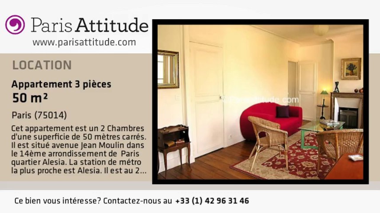 Appartement 2 Chambres à louer - Alésia, Paris - Ref. 970