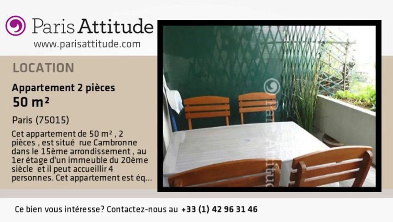 Appartement 1 Chambre à louer - Commerce, Paris - Ref. 4601