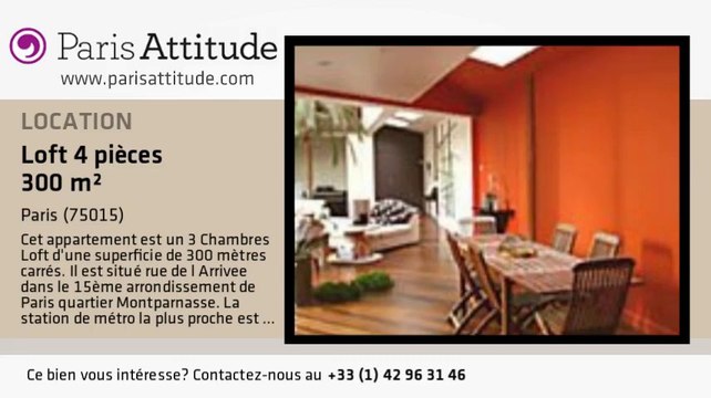 Loft 3 Chambres à louer - Montparnasse, Paris - Ref. 3430