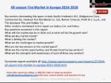 ReportsnReports: All-season Tire Market in Europe 2018