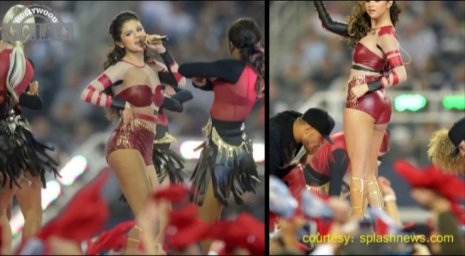 Selena Gomez Dancing To Her Song 'Slow Down' At the Halftime Show of a Dallas Cowboys Game.
