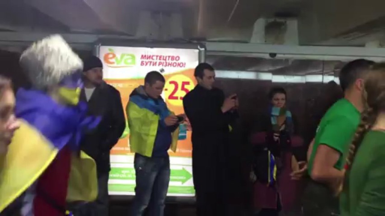 Musik und Gewalt nach pro-EU Demonstration in Kiew