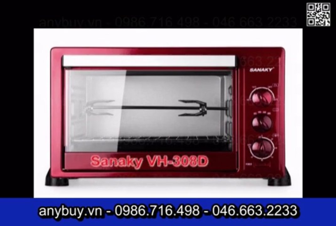 Giới thiệu lò nướng Sanaky, lò nướng Sanaky 50 lít, lò nướng Sanaky 80 lít anybuy.vn