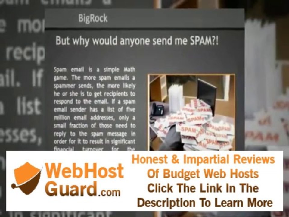 Secure Your Email Account from Spam with Bigrock's Email Hosting!