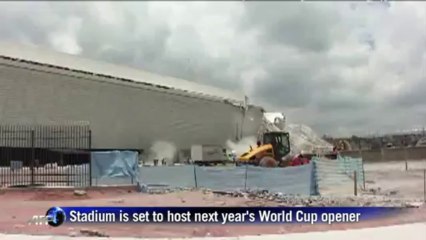 Crane collapses in Sao Paulo's Itaquera stadium