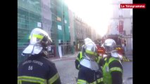Vannes.  Incendie dans un immeuble du centre-ville