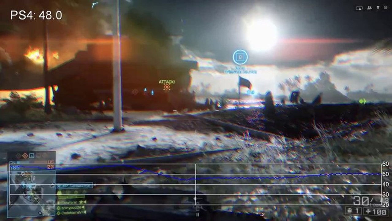 Battlefield 4 - Final Code PS4 Multiplayer Frame-Rate Test