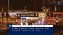 Al menos ocho muertos y 32 heridos al estrellarse un helicóptero en un pub de Glasgow