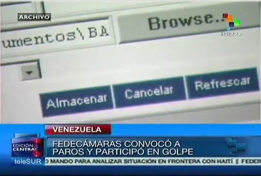 El papel de Fedecámaras en el golpe y el paro petrolero de 2002