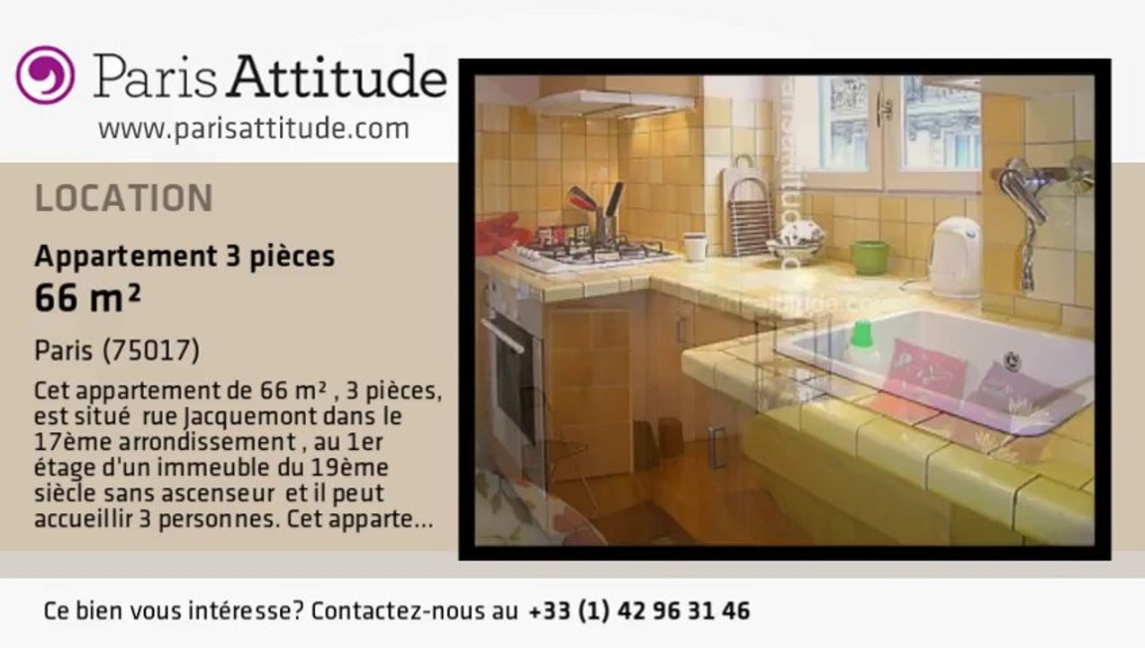 Appartement 2 Chambres à louer - Batignolles, Paris - Ref. 5367