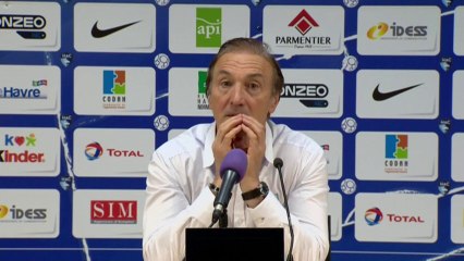 Conférence de presse Havre AC - US Créteil (3-1) : Erick MOMBAERTS (HAC) - Jean-Luc VASSEUR (USCL) - 2013/2014