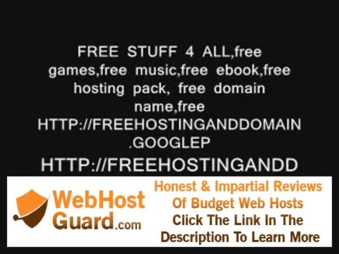 FREE WEB HOSTING AND FREE DOMAIN NAME PACKAGES