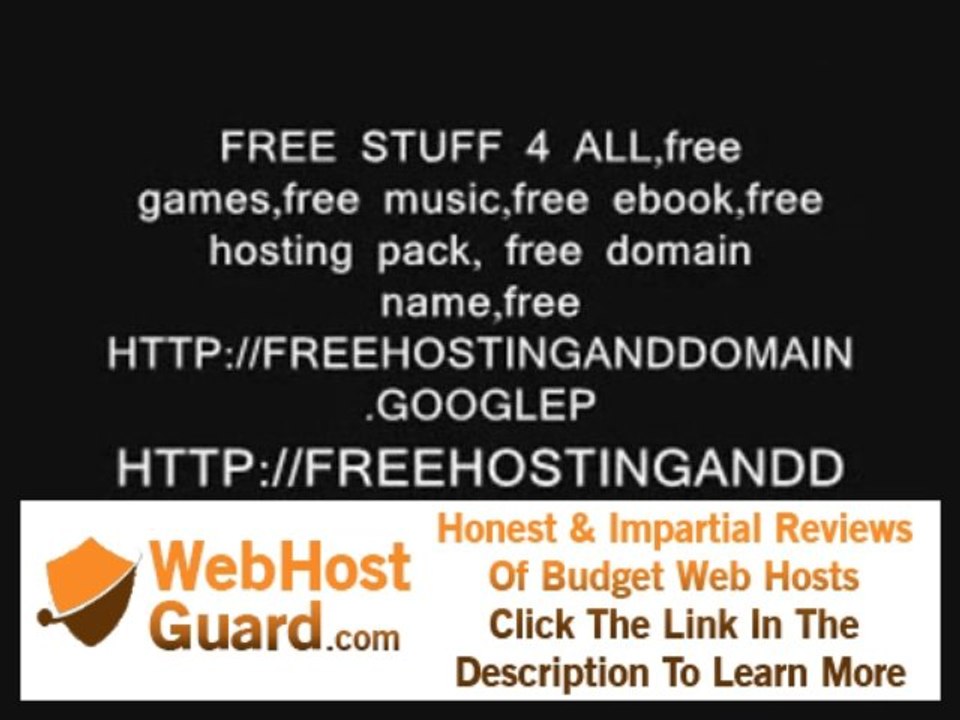 FREE WEB HOSTING AND FREE DOMAIN NAME PACKAGES