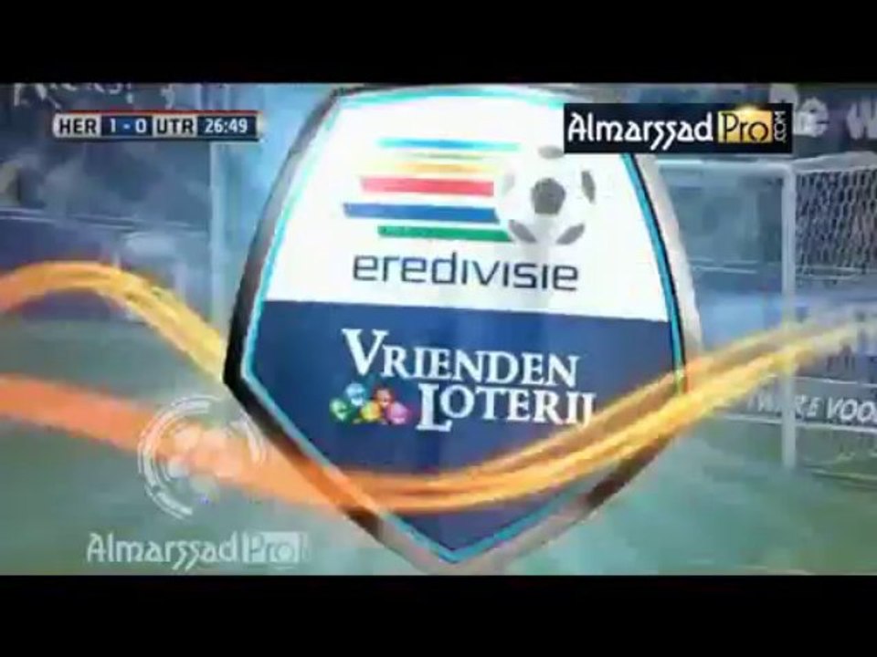 27' Doelpunt Iliass Bel Hassani, Heracles Almelo - FC Utrecht, 1-0