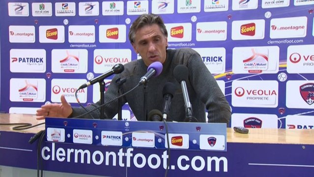 Conférence de presse Clermont Foot - Stade Brestois 29 (1-0) : Régis BROUARD (CF63) - Alex DUPONT (SB29) - 2013/2014