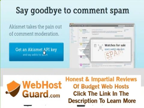 Akismet WordPress Plugin for No Spam Web hosting, Go Daddy