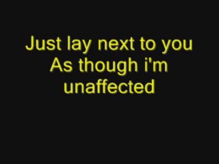 Hoobastank - Unaffected Vocal Cover with Lyrics