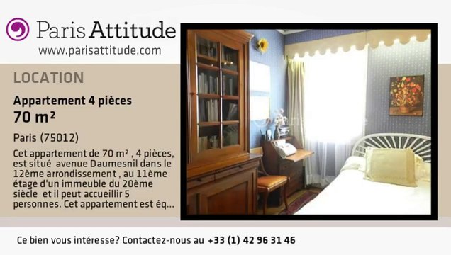 Appartement 3 Chambres à louer - Porte Dorée, Paris - Ref. 8304