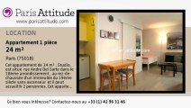 Appartement Studio à louer - Sacré Cœur, Paris - Ref. 7123