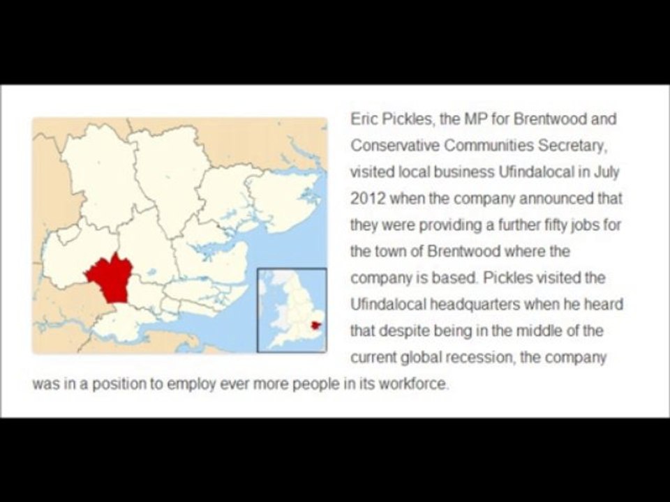 ufindalocal l Eric Pickles MP Visits Local Business