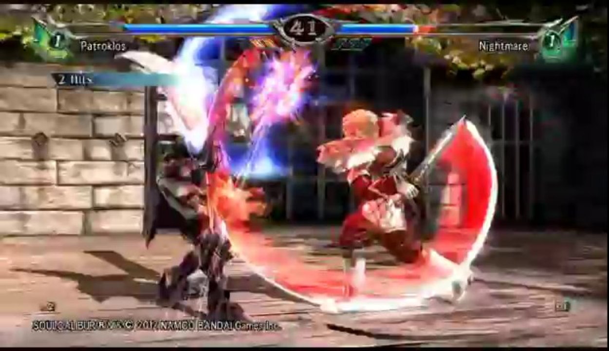 Soul Calibur V | Ranked Online Match - Patroklos Versus Nightmare