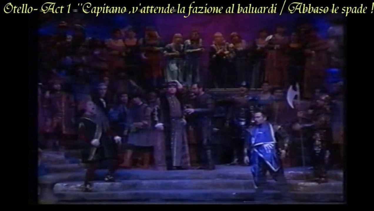 Otello Act 1 :  Capitano,v'attende la fazione al baluardi...''Abbaso le spade! ''Ankara State Opera and Ballet