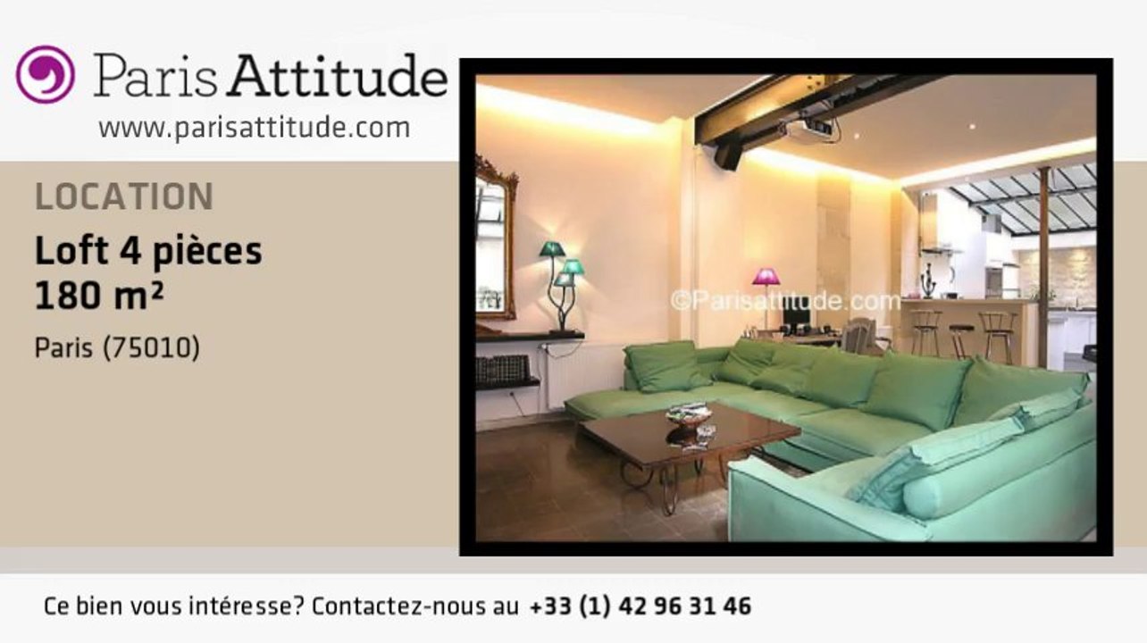 Loft 3 Chambres à louer - Faubourg St Martin, Paris - Ref. 4982