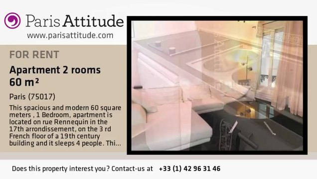 1 Bedroom Apartment for rent - Wagram, Paris - Ref. 8006