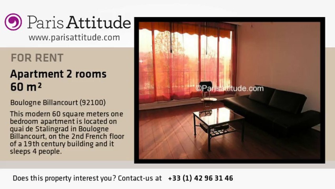 1 Bedroom Apartment for rent - Boulogne Billancourt, Boulogne Billancourt - Ref. 1060