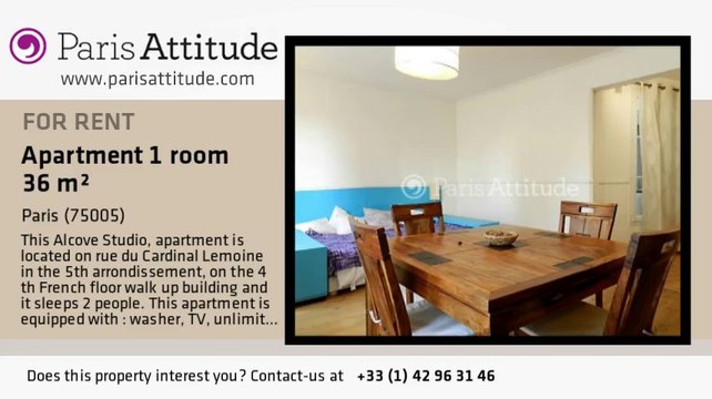 Alcove Studio Apartment for rent - Quartier Latin/St Michel, Paris - Ref. 8087
