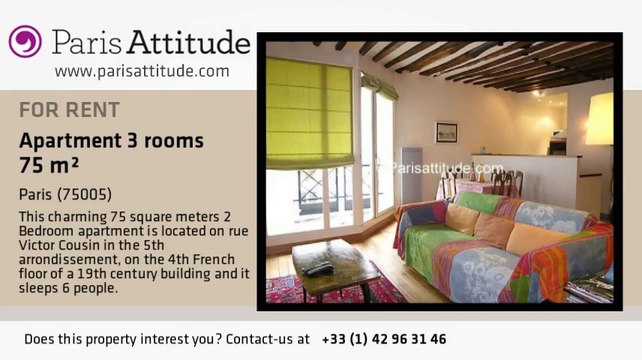 2 Bedroom Apartment for rent - Panthéon/Sorbonne, Paris - Ref. 2227