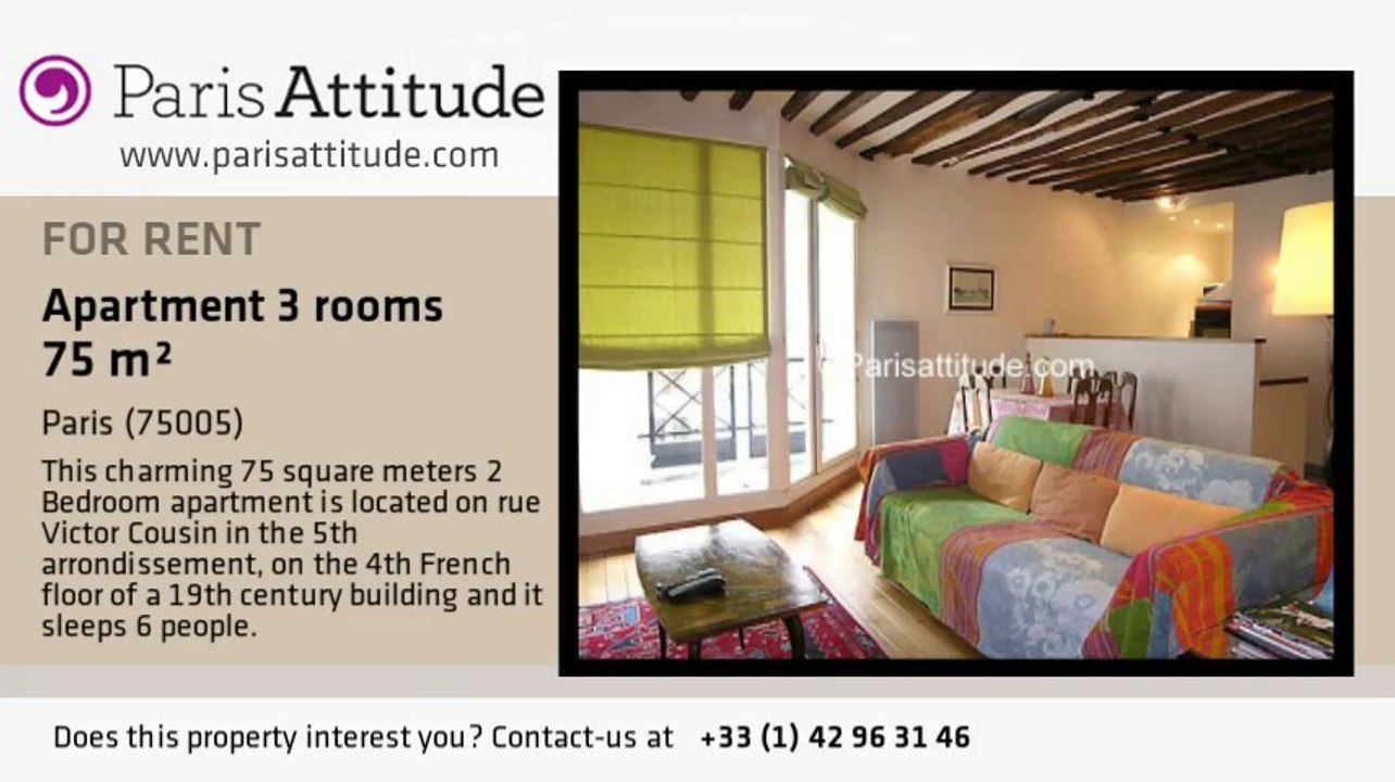 2 Bedroom Apartment for rent - Panthéon/Sorbonne, Paris - Ref. 2227