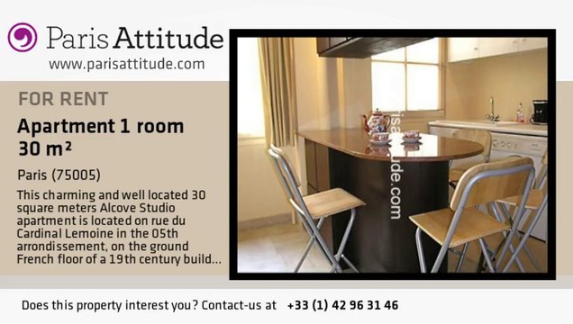 Alcove Studio Apartment for rent - Place Monge, Paris - Ref. 3614