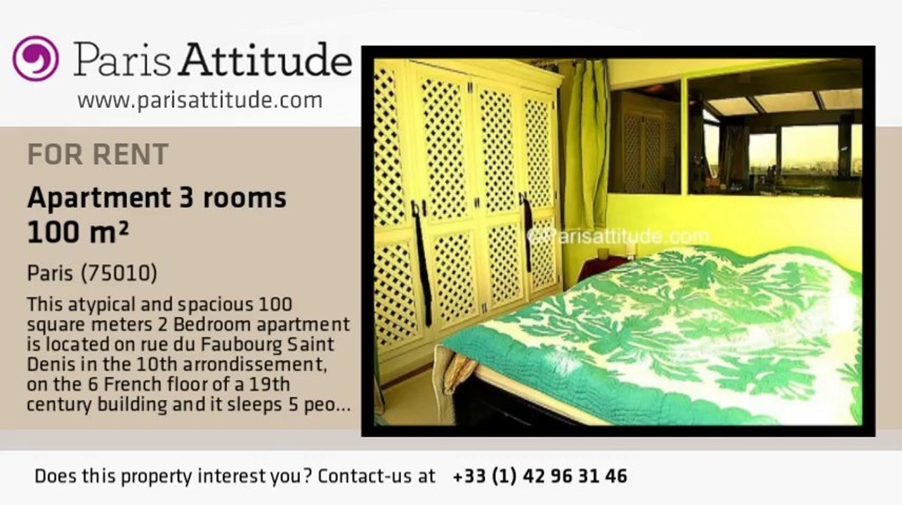 2 Bedroom Apartment for rent - Gare de l'Est/Gare du Nord, Paris - Ref. 4072