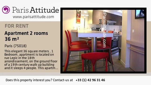 1 Bedroom Apartment for rent - Montmartre, Paris - Ref. 7189