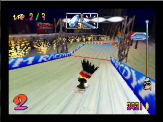 Snowboard Kids 1 Playthrough Part 4 - Night Highway