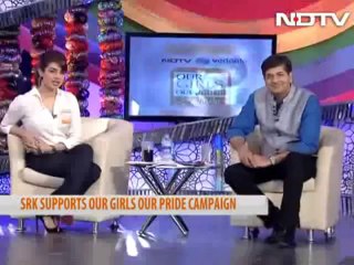 @ndtv || @iamsrk talking to @priyankachopra for #OurGirlsOurPride