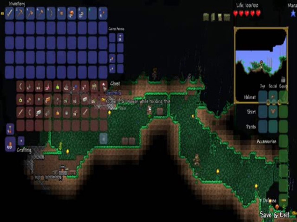terraria 1 серия     "пещерный ход"