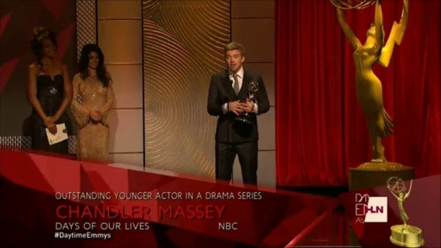 Daytime Emmy Awards 2013 Chandler Massey Wins Outstanding Younger Actor _Freddie present Lead Actor