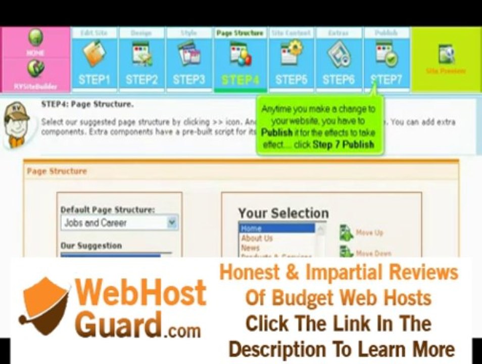 WebHosting Break Presents: Changing Page Structure in RVSitebuilder