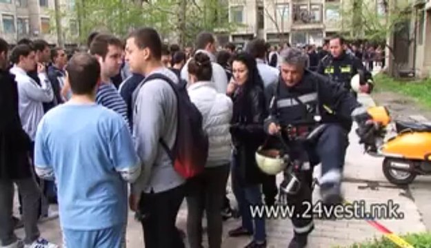 POZAR STUDENTSKI DOM GOCE DELCEV