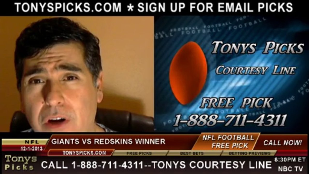 Washington Redskins vs. New York Giants Pick Pr...