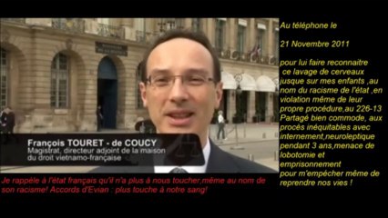 Crimes contre l'humanité .Magistrat Touret de Coucy Crimes reconnu par l'ONU ce 911/2012