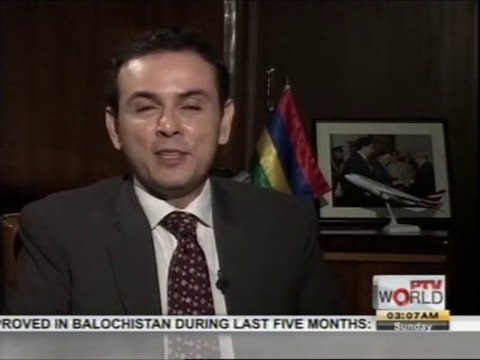 Interview of the High Commissioner of Mauritius in Pakistan for PTV World's 'Diplomatic Enclave with Omar Khalid Butt'..