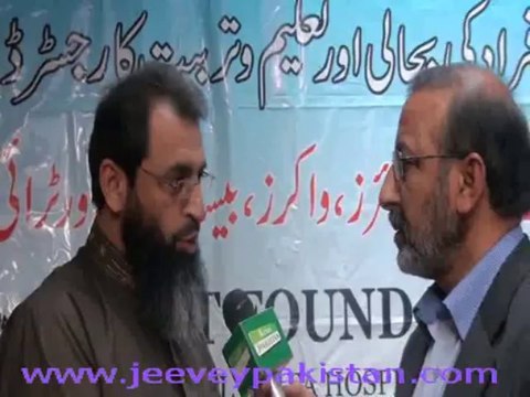 Mohammad Abdul Haq Awan talking with Jeevey Pakistan on the annual Disable day of Spirit Foundation