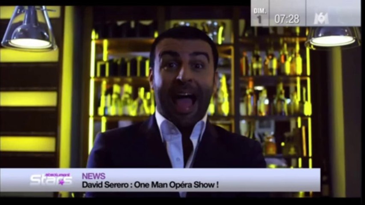 David Serero dans "Absolument Stars" sur M6 pour son ONE MAN OPERA SHOW
