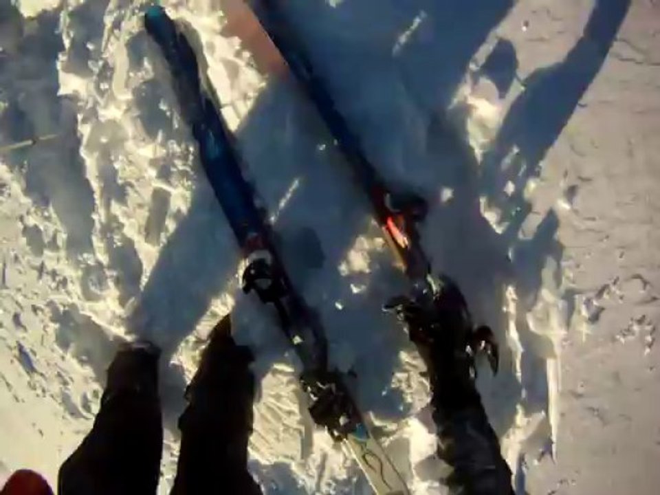 descente de la Dôle, ski de randonée, 1er decembre 2013