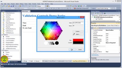 Part 5 - RequiredFieldValidator Control Tutorial using C# In Urdu