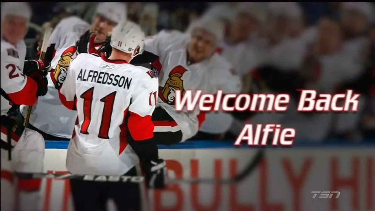 Daniel Alfredsson Pre-Game Tribute - Red Wings vs Senators - Dec 1, 2013 (HD)