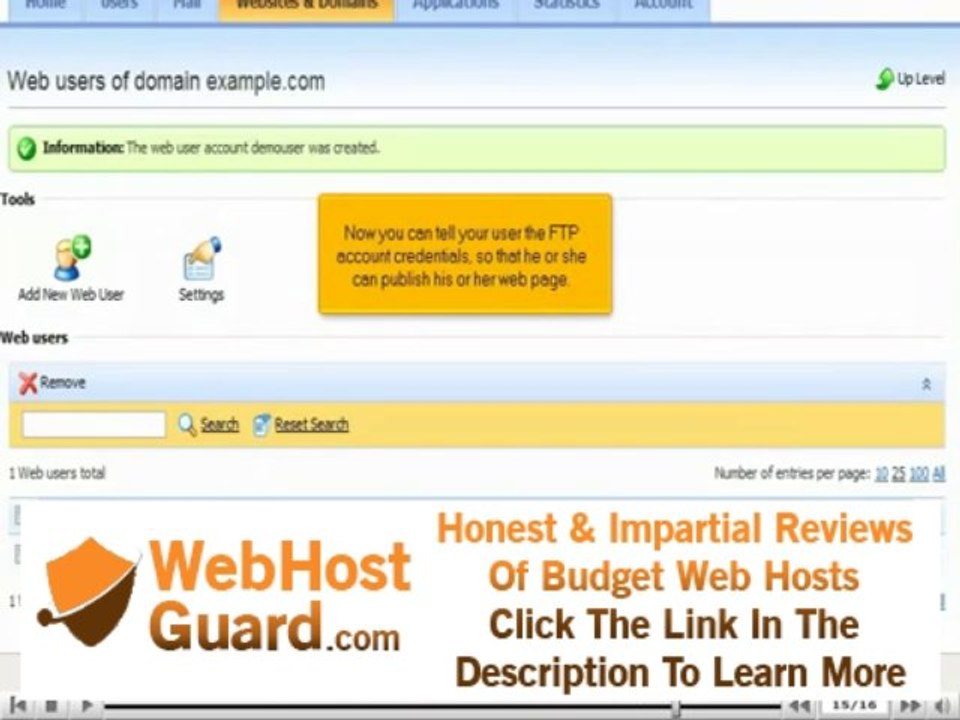 How to set up Web Users in Plesk10 - Canadian Web Hosting